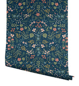 Wildwood Navy by Rifle Paper Co. Peel & Stick Wallpaper – York Wallcoverings PSW1622RL
