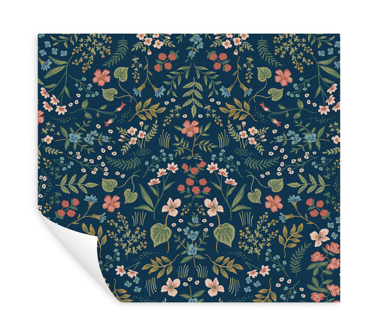 Wildwood Navy by Rifle Paper Co. Peel & Stick Wallpaper – York Wallcoverings PSW1622RL