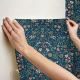 Wildwood Navy by Rifle Paper Co. Peel & Stick Wallpaper – York Wallcoverings PSW1622RL