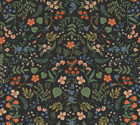 Rifle Paper Co. Wildwood Black Peel & Stick Wallpaper roll