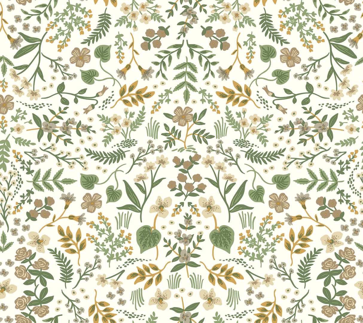 Wildwood Linen Peel & Stick Floral Wallpaper by Rifle Paper Co., York Wallcoverings PSW1625RL