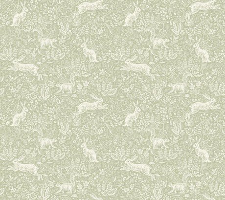 Rifle Paper Co. Fable Mint Peel & Stick Wallpaper PSW1628RL