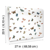 Butterfly House White by Rifle Paper Co. Peel & Stick Wallpaper – York Wallcoverings PSW1632RL