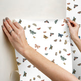 Butterfly House White by Rifle Paper Co. Peel & Stick Wallpaper – York Wallcoverings PSW1632RL