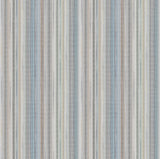 Striped Sunset Blue Grey Peel and Stick Wallpaper by York Wallcoverings - PSW1634RL close-up pattern swatch