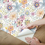 Magic Garden Multicolor by York Wallcoverings Peel & Stick Wallpaper – York Wallcoverings PSW1636RL