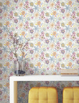 Magic Garden Multicolor by York Wallcoverings Peel & Stick Wallpaper – York Wallcoverings PSW1636RL