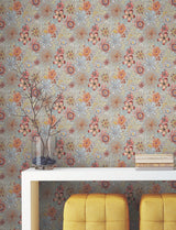 Magic Garden Multicolor Floral by York Wallcoverings Missoni Collection Botanical Non Woven Premium Peel and Stick Wallpaper - PSW1637RL