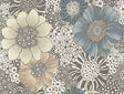 Anemones Brown Peel & Stick Wallpaper by York Wallcoverings Missoni Collection - PSW1639RL