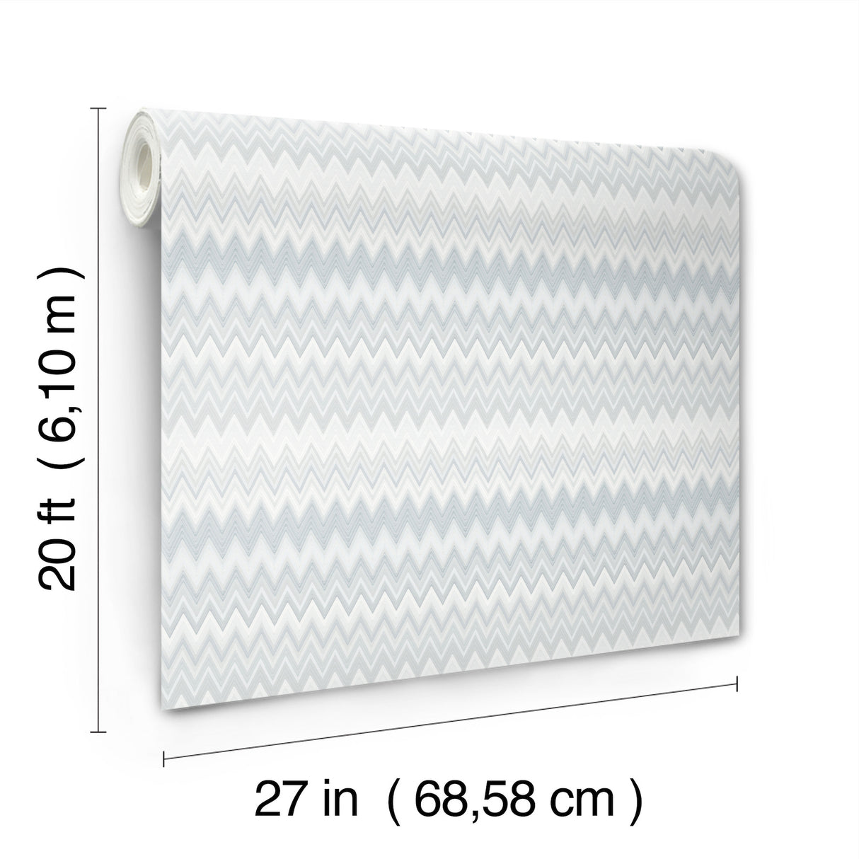 Zig Zag White by York Wallcoverings Peel & Stick Wallpaper – York Wallcoverings PSW1640RL