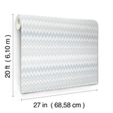Zig Zag White by York Wallcoverings Peel & Stick Wallpaper – York Wallcoverings PSW1640RL