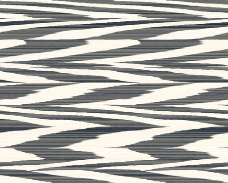 Flamed Zig Zag Black Peel and Stick Wallpaper by York Wallcoverings Missoni Collection - PSW1645RL