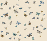 Butterfly House Linen peel and stick wallpaper by Rifle Paper Co., York Wallcoverings PSW1649RL