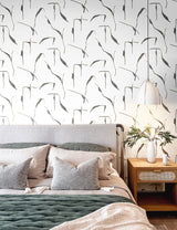Ivory Coast Black & Gold by York Wallcoverings Nikki Chu Premium Peel and Stick Non Woven Modern Geometric Wallpaper 27in x 20ft - PSW1652RL