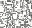 York Featherwork Black & White premium peel and stick wallpaper roll PSW1656RL