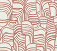 Featherwork Red Premium Peel and Stick Non Woven Wallpaper by York Wallcoverings - PSW1657RL