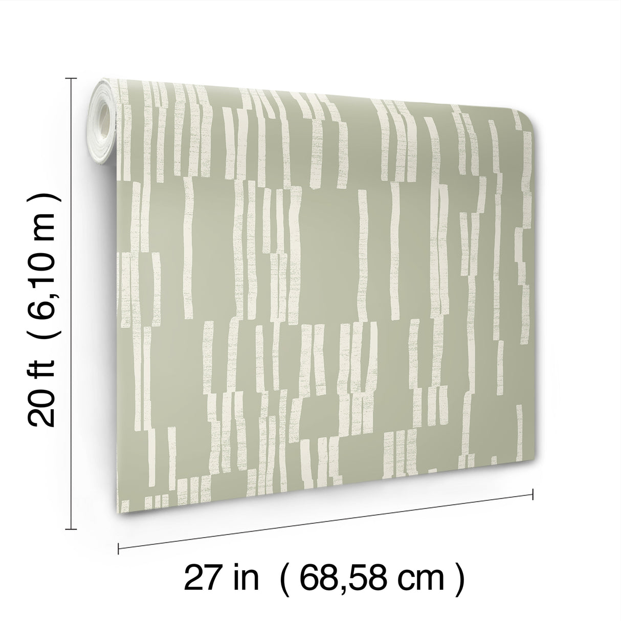 Koso Sage by Nikki Chu Premium Peel + Stick Wallpaper- York Wallcoverings PSW1661RL
