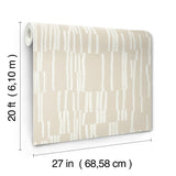 Koso Linen by Nikki Chu Premium Peel + Stick Wallpaper- York Wallcoverings PSW1662RL