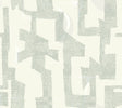 Tribe Jade Premium Peel and Stick Wallpaper by York Wallcoverings PSW1668RL - Nikki Chu Modern Geometric Pattern in Jade Green and Pale Beige