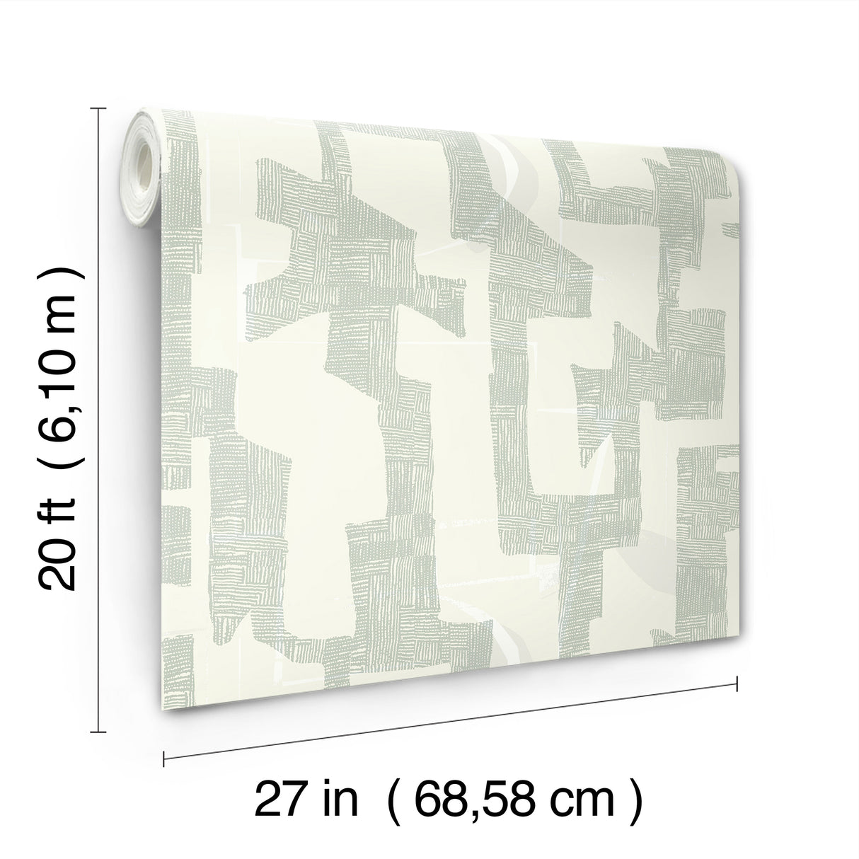 Tribe Jade by York Wallcoverings Nikki Chu Modern Geometric Premium Peel and Stick Non Woven Wallpaper - PSW1668RL