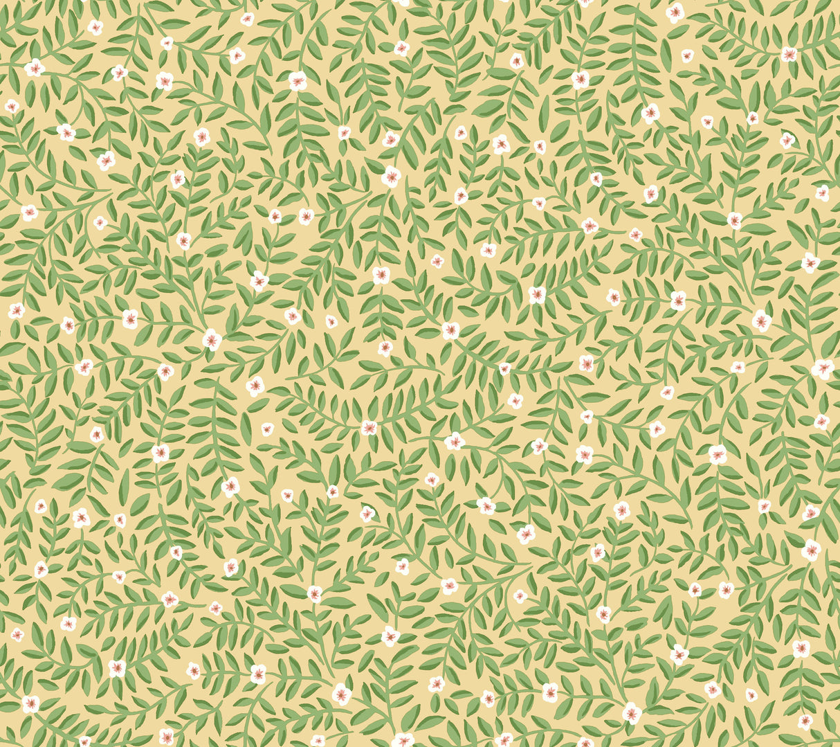 Elodie Gold Petite Floral Premium Peel & Stick Wallpaper by Rifle Paper Co. – York PSW1671RL