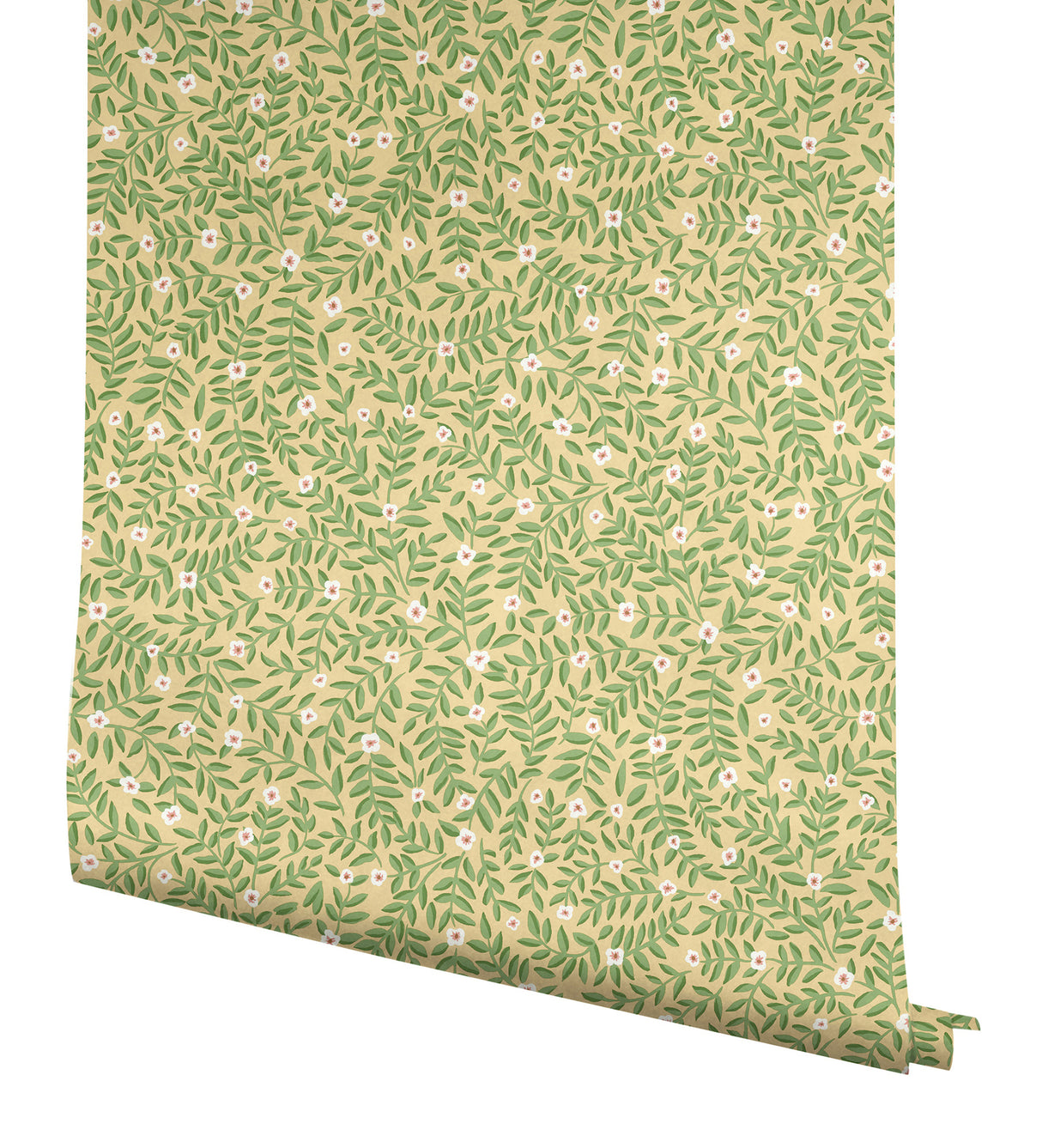 Elodie Gold by Rifle Paper Co. Petite Floral Premium Peel & Stick Wallpaper – York Wallcoverings PSW1671RL