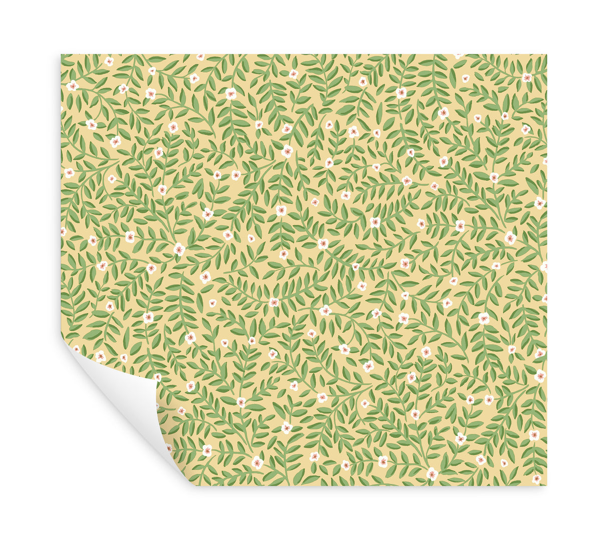 Elodie Gold by Rifle Paper Co. Petite Floral Premium Peel & Stick Wallpaper – York Wallcoverings PSW1671RL