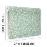 Elodie Light Blue by Rifle Paper Co. Petite Floral Premium Peel & Stick Wallpaper – York Wallcoverings PSW1672RL