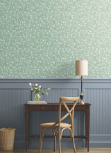 Elodie Light Blue by Rifle Paper Co. Petite Floral Premium Peel & Stick Wallpaper – York Wallcoverings PSW1672RL