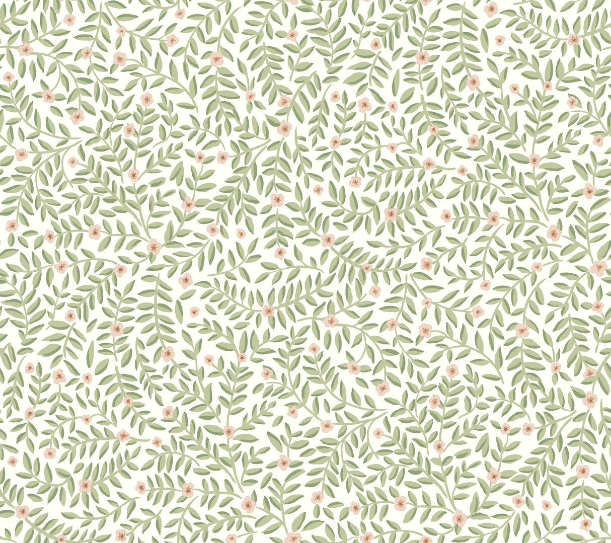 Elodie Cream petite floral peel and stick wallpaper roll by Rifle Paper Co., 27 in x 20 ft