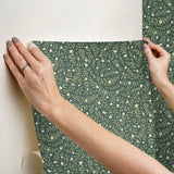 Elodie Evergreen by Rifle Paper Co. Petite Floral Premium Peel + Stick Wallpaper – York Wallcoverings PSW1674RL