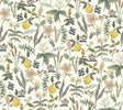 Rifle Paper Co. Herb Garden Cream Botanical Premium Peel & Stick Wallpaper roll and pattern