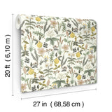 Herb Garden Cream by Rifle Paper Co. Botanical Premium Peel + Stick Wallpaper – York Wallcoverings PSW1678RL