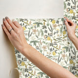 Herb Garden Cream by Rifle Paper Co. Botanical Premium Peel + Stick Wallpaper – York Wallcoverings PSW1678RL