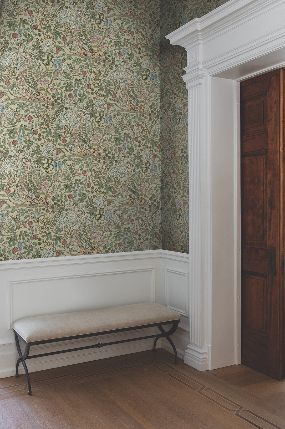 Safari Beige by Rifle Paper Co. Jungle Toile Premium Peel + Stick Wallpaper – York Wallcoverings PSW1679RL