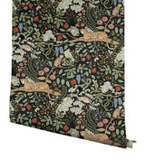 Safari Black by Rifle Paper Co. Jungle Toile Premium Peel + Stick Wallpaper – York Wallcoverings PSW1680RL