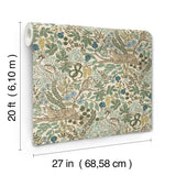 Safari Cream by Rifle Paper Co. Jungle Toile Premium Peel + Stick Wallpaper – York Wallcoverings PSW1681RL