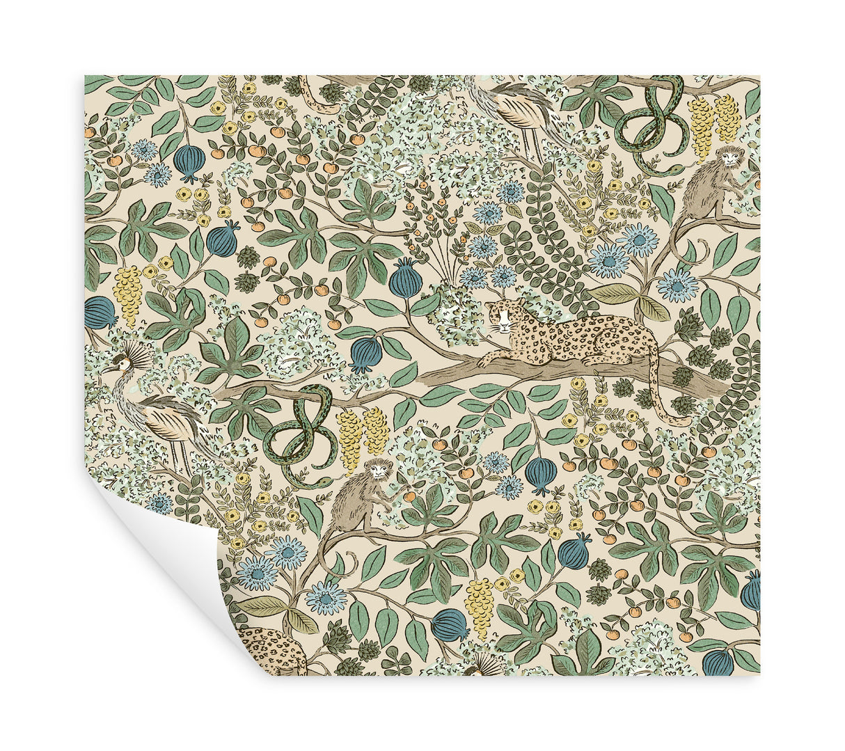 Safari Cream by Rifle Paper Co. Jungle Toile Premium Peel + Stick Wallpaper – York Wallcoverings PSW1681RL