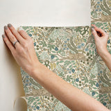 Safari Cream by Rifle Paper Co. Jungle Toile Premium Peel + Stick Wallpaper – York Wallcoverings PSW1681RL
