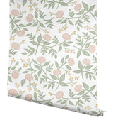 Peonies Blush by Rifle Paper Co. Floral Premium Peel & Stick Wallpaper – York Wallcoverings PSW1685RL