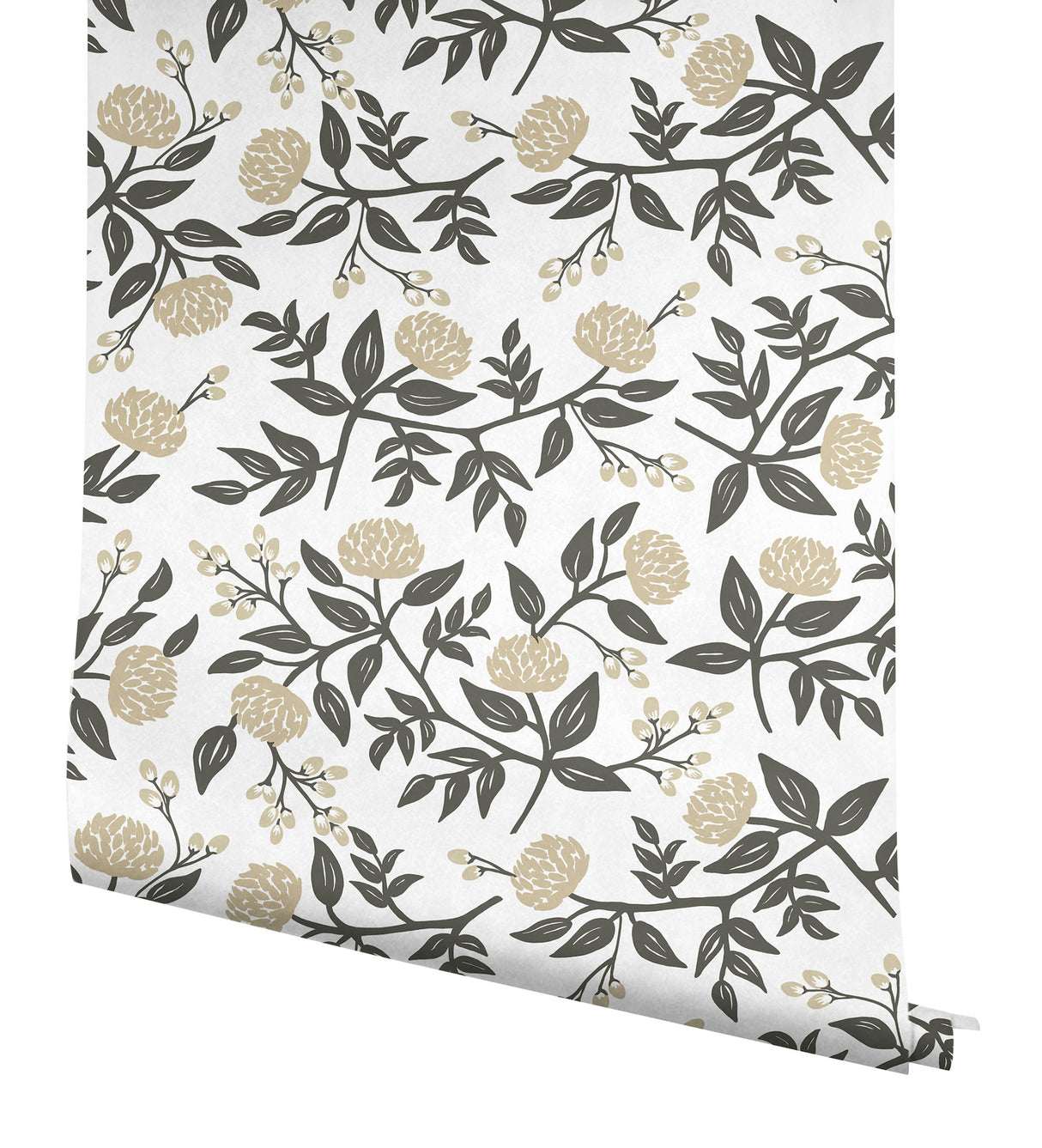 Peonies Gold by Rifle Paper Co. Floral Premium Peel & Stick Wallpaper – York Wallcoverings PSW1686RL