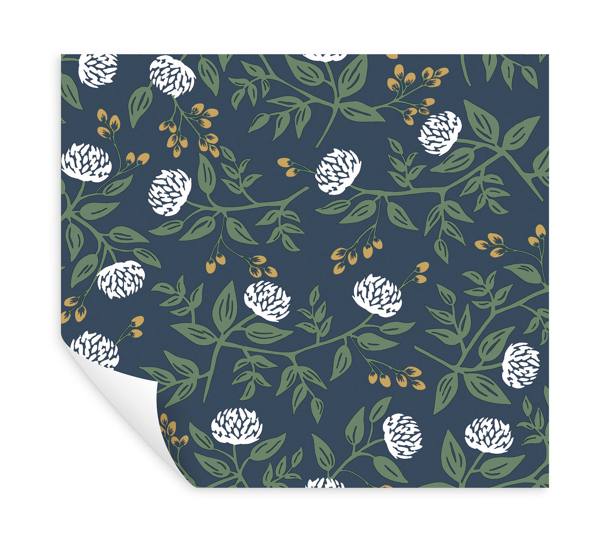 Peonies Navy by Rifle Paper Co. Floral Premium Peel & Stick Wallpaper – York Wallcoverings PSW1687RL