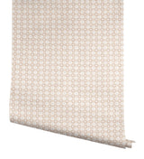 Daisy Gingham Blush by Rifle Paper Co. Floral Check Premium Peel & Stick Wallpaper – York Wallcoverings PSW1690RL