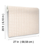 Daisy Gingham Blush by Rifle Paper Co. Floral Check Premium Peel & Stick Wallpaper – York Wallcoverings PSW1690RL