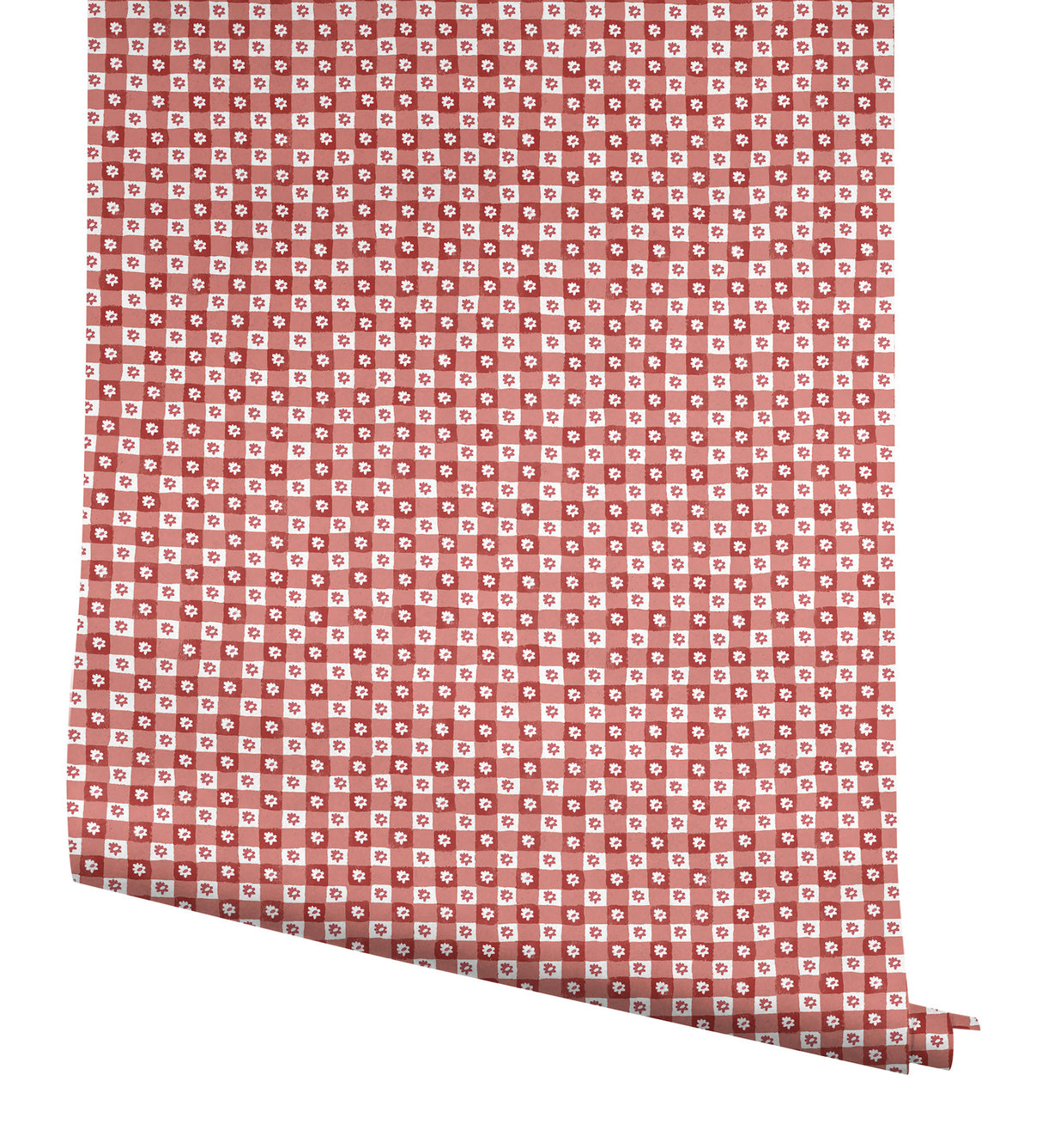 Daisy Gingham Red by Rifle Paper Co. Premium Peel + Stick Wallpaper – York Wallcoverings PSW1691RL