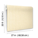 Daisy Gingham Yellow by Rifle Paper Co. Premium Peel + Stick Wallpaper – York Wallcoverings PSW1692RL