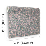 Elodie Lavender Petite Floral Premium Peel and Stick Non Woven Botanical Wallpaper Roll 27 in x 20 ft by Rifle Paper Co. PSW1693RL