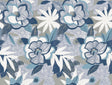 Fantasium Blue Floral Peel and Stick Wallpaper by York Wallcoverings PSW1699RL