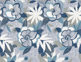 Fantasium Blue Floral Peel and Stick Wallpaper by York Wallcoverings PSW1699RL