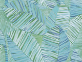 Crown Canopy Blue Palm Peel and Stick Wallpaper by York Wallcoverings - PSW1704RL